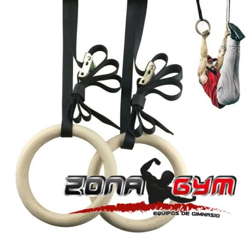 Anillas De Madera Aros Olimpicos Gimnasia Crossfit-